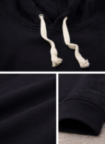 Premium Siyah Erkek Kapüşonlu Sweatshirt – Rahat Kalıp Hoodie - Görsel 2