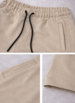 Erkek Bej Eşofman Altı VG Logolu - Görsel 2