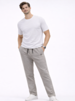 Erkek Rahat Kesim Düz Paça Eşofman Altı Günlük